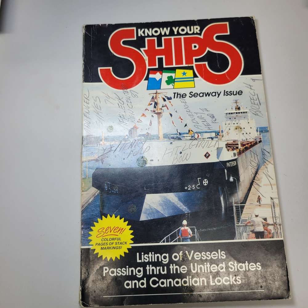 Know Your Ships 1987 Seaway Issue Thomas Manse Great Lakes Vessel Guide